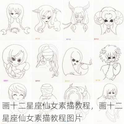 画十二星座仙女素描教程，画十二星座仙女素描教程图片