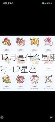 12月是什么星座?，12星座