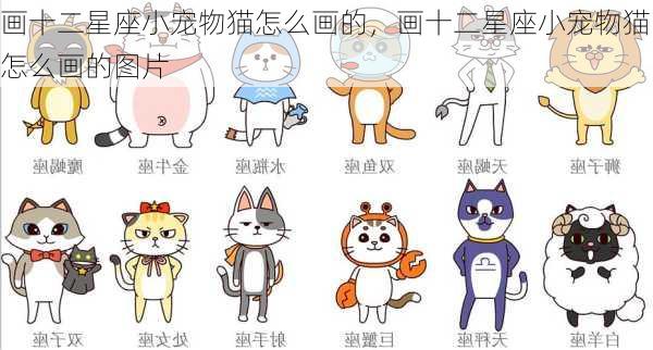 画十二星座小宠物猫怎么画的，画十二星座小宠物猫怎么画的图片