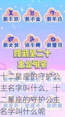 十二星座的守护公主名字叫什么，十二星座的守护公主名字叫什么呢