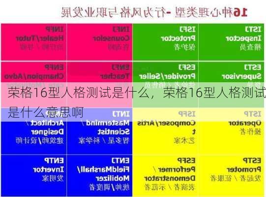 荣格16型人格测试是什么，荣格16型人格测试是什么意思啊