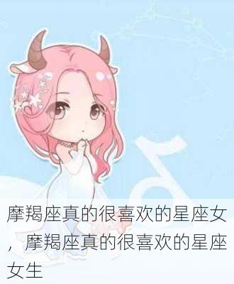 摩羯座真的很喜欢的星座女，摩羯座真的很喜欢的星座女生