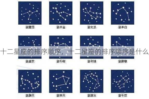 十二星座的排序顺序，十二星座的排序顺序是什么