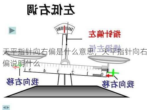 天平指针向右偏是什么意思，天平指针向右偏说明什么