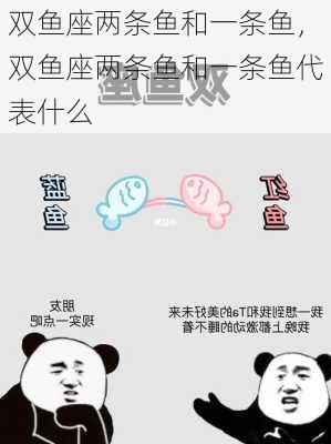 双鱼座两条鱼和一条鱼，双鱼座两条鱼和一条鱼代表什么