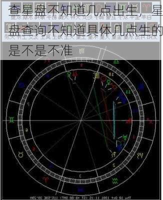 查星盘不知道几点出生，星盘查询不知道具体几点生的是不是不准