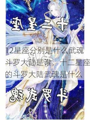 12星座分别是什么武魂斗罗大陆是谁，十二星座的斗罗大陆武魂是什么