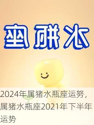 2024年属猪水瓶座运努，属猪水瓶座2021年下半年运势