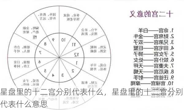 星盘里的十二宫分别代表什么，星盘里的十二宫分别代表什么意思