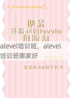 alevel培训班，alevel培训班哪家好