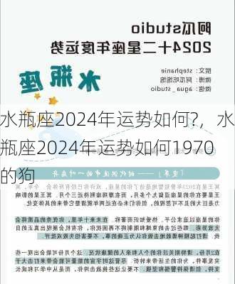 水瓶座2024年运势如何?，水瓶座2024年运势如何1970的狗