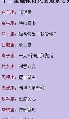 12星座表白成功率，12星座表白成功率最高