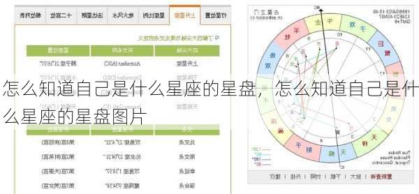 怎么知道自己是什么星座的星盘，怎么知道自己是什么星座的星盘图片