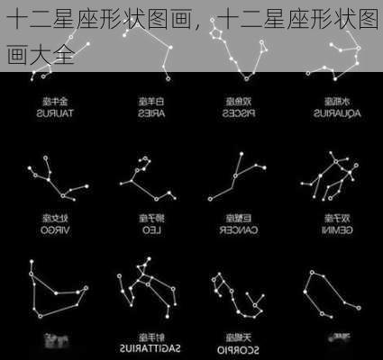 十二星座形状图画，十二星座形状图画大全