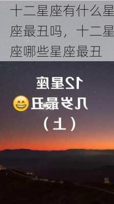 十二星座有什么星座最丑吗，十二星座哪些星座最丑