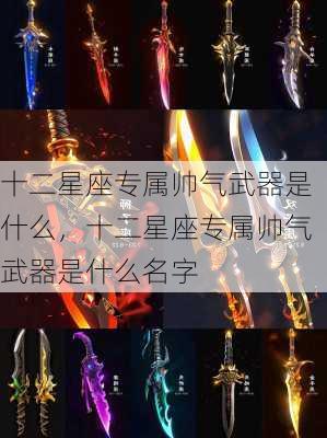 十二星座专属帅气武器是什么，十二星座专属帅气武器是什么名字