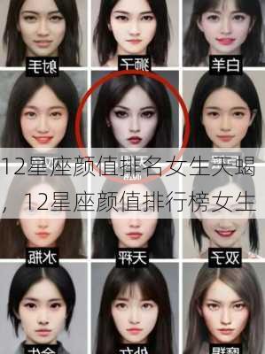 12星座颜值排名女生天蝎，12星座颜值排行榜女生