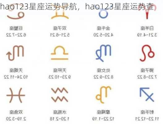 hao123星座运势导航，hao123星座运势查