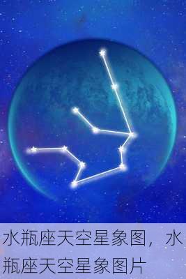 水瓶座天空星象图，水瓶座天空星象图片