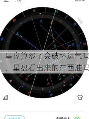 星盘算多了会破坏运气吗，星盘看出来的东西准吗