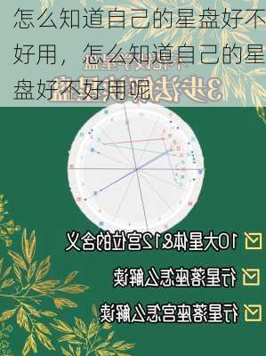 怎么知道自己的星盘好不好用，怎么知道自己的星盘好不好用呢