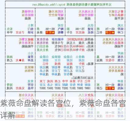 紫薇命盘解读各宫位，紫薇命盘各宫详解