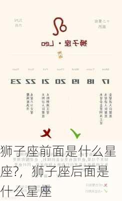 狮子座前面是什么星座?，狮子座后面是什么星座