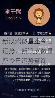 新浪紫微星座今日运势，新浪紫微星座今日运势查询