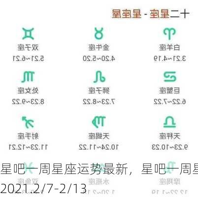 星吧一周星座运势最新，星吧一周星座运势2021.2/7-2/13