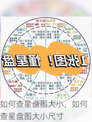 如何查星盘图大小，如何查星盘图大小尺寸