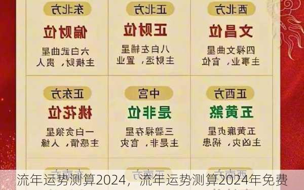 流年运势测算2024，流年运势测算2024年免费