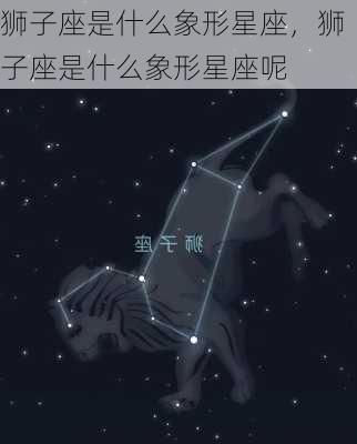 狮子座是什么象形星座，狮子座是什么象形星座呢