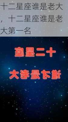 十二星座谁是老大，十二星座谁是老大第一名