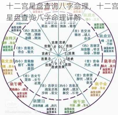 十二宫星盘查询八字命理，十二宫星盘查询八字命理详解