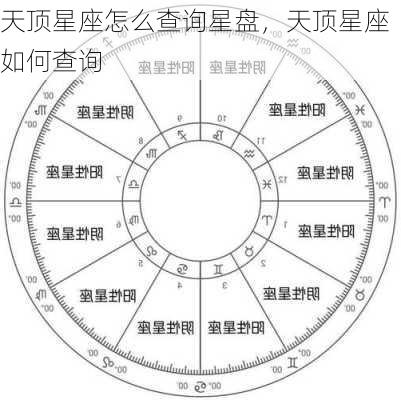 天顶星座怎么查询星盘，天顶星座如何查询