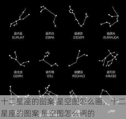 十二星座的图案 星空图怎么画，十二星座的图案 星空图怎么画的