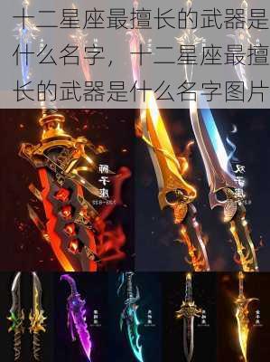 十二星座最擅长的武器是什么名字，十二星座最擅长的武器是什么名字图片