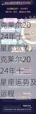 克莱尔2024年十二星座运势，克莱尔2024年十二星座运势及运程