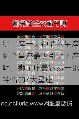 狮子座一见钟情的星座哪个星座最吸引狮子座呢，狮子座最容易一见钟情的3大星座