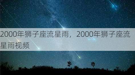 2000年狮子座流星雨，2000年狮子座流星雨视频