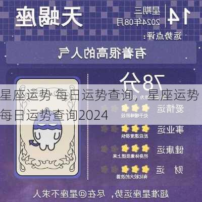 星座运势 每日运势查询，星座运势 每日运势查询2024